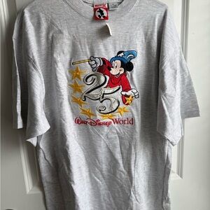 Disney Gray T-Shirt with Mickey in Red and Blue